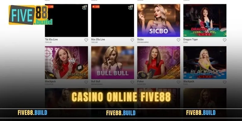 Casino Online Five88 - Trải Nghiệm Đẳng Cấp Tại Sòng Bạc