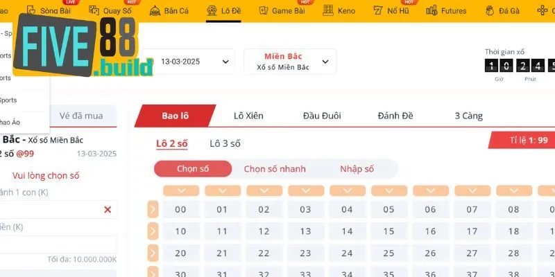 Tại sao lô đề tại hệ thống Five88 lại được yêu thích?